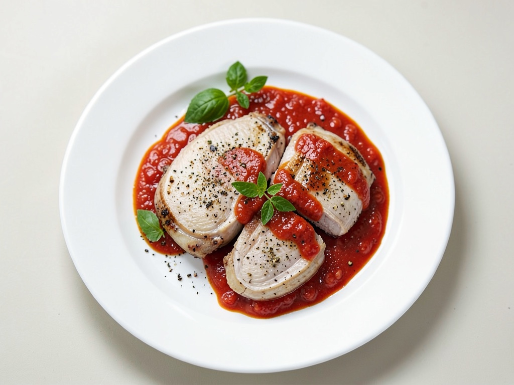 Poitrine de poulet à la sauce tomate