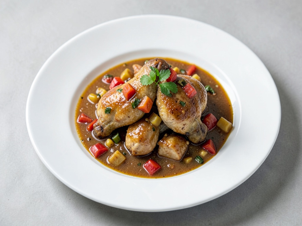 Stufato di pollo e peperoni