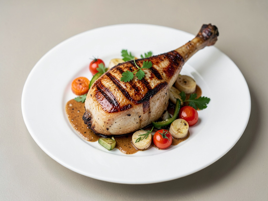Poitrines de poulet juteuses du grill