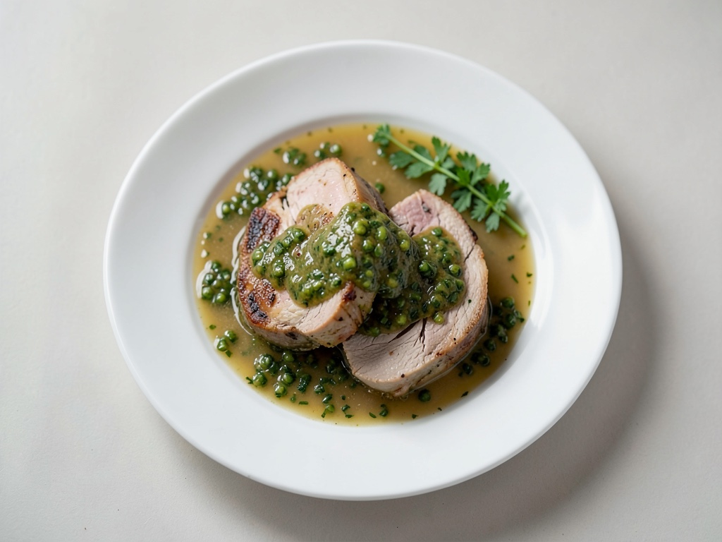 Petto di pollo con salsa di crescione
