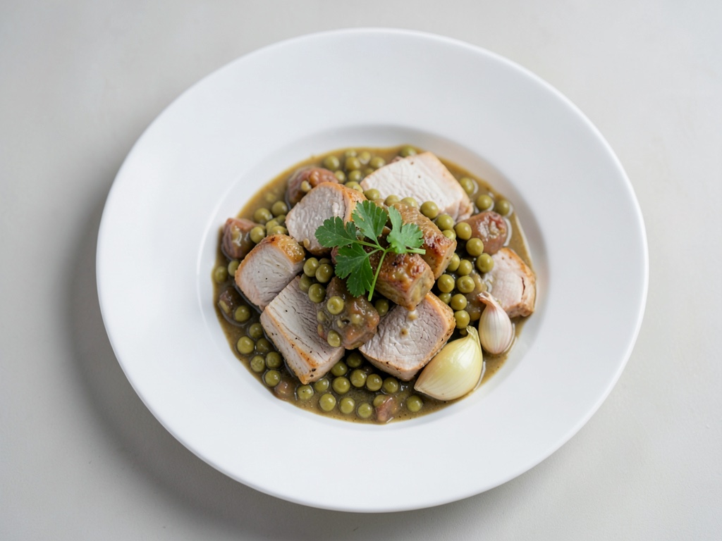Pollo veloce con verdure cremose