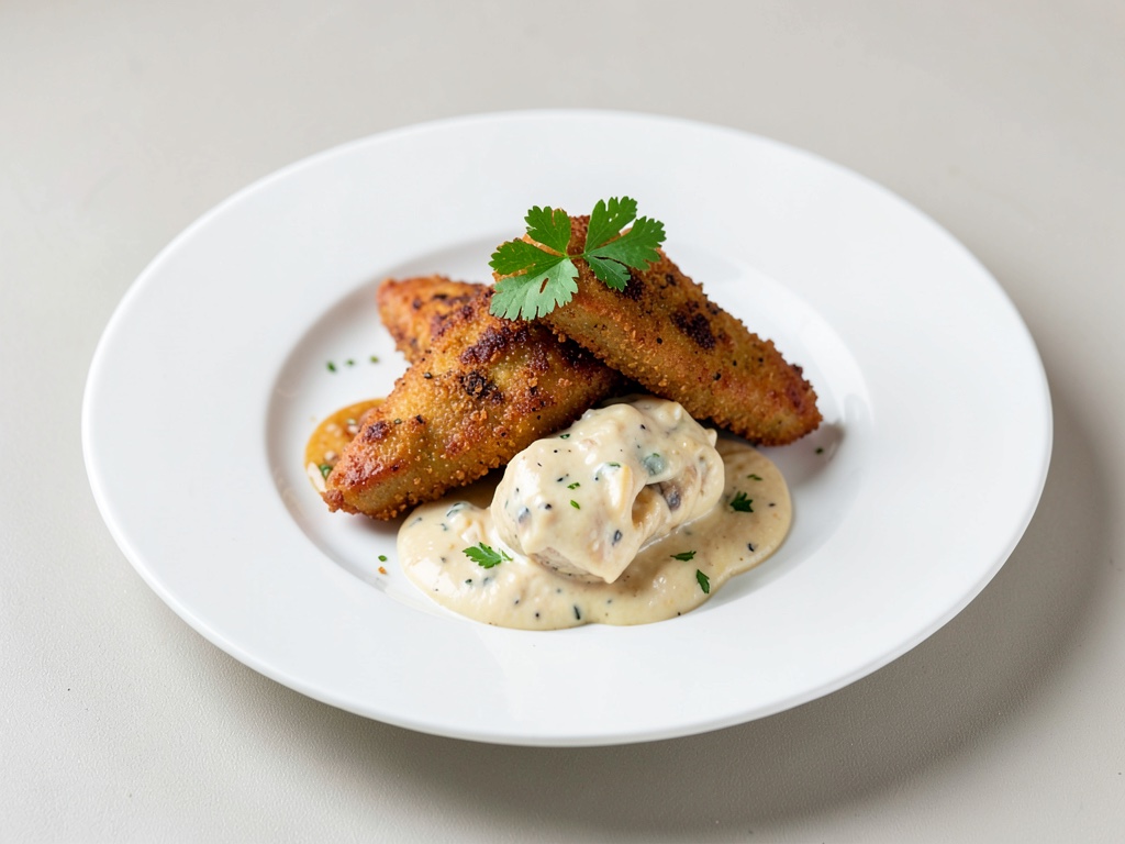 Rostitele croccanti con pollo cremoso