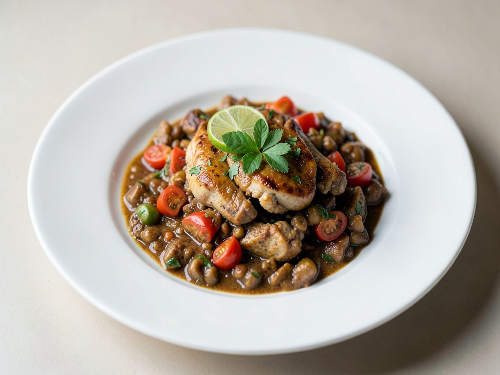Schnelles Hähnchengulasch mit Limette
