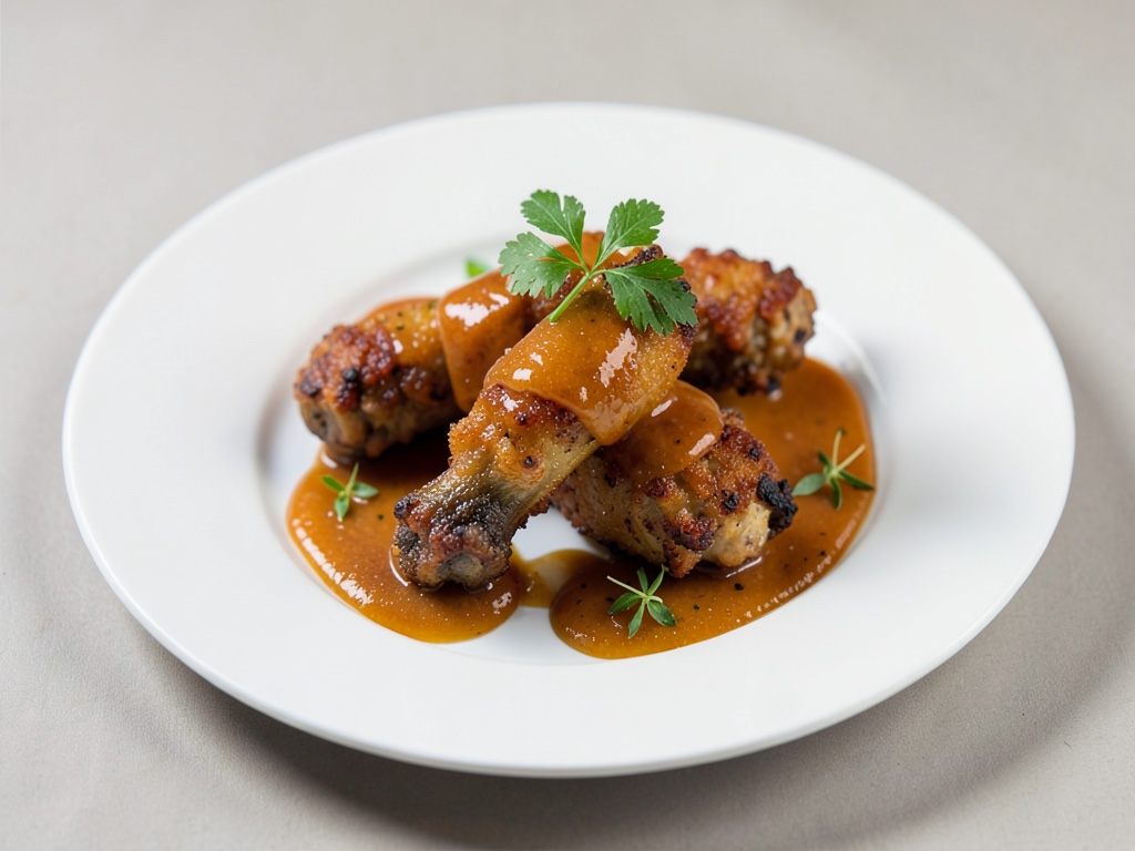 Cosce di pollo croccanti con salsa di sidro aspra