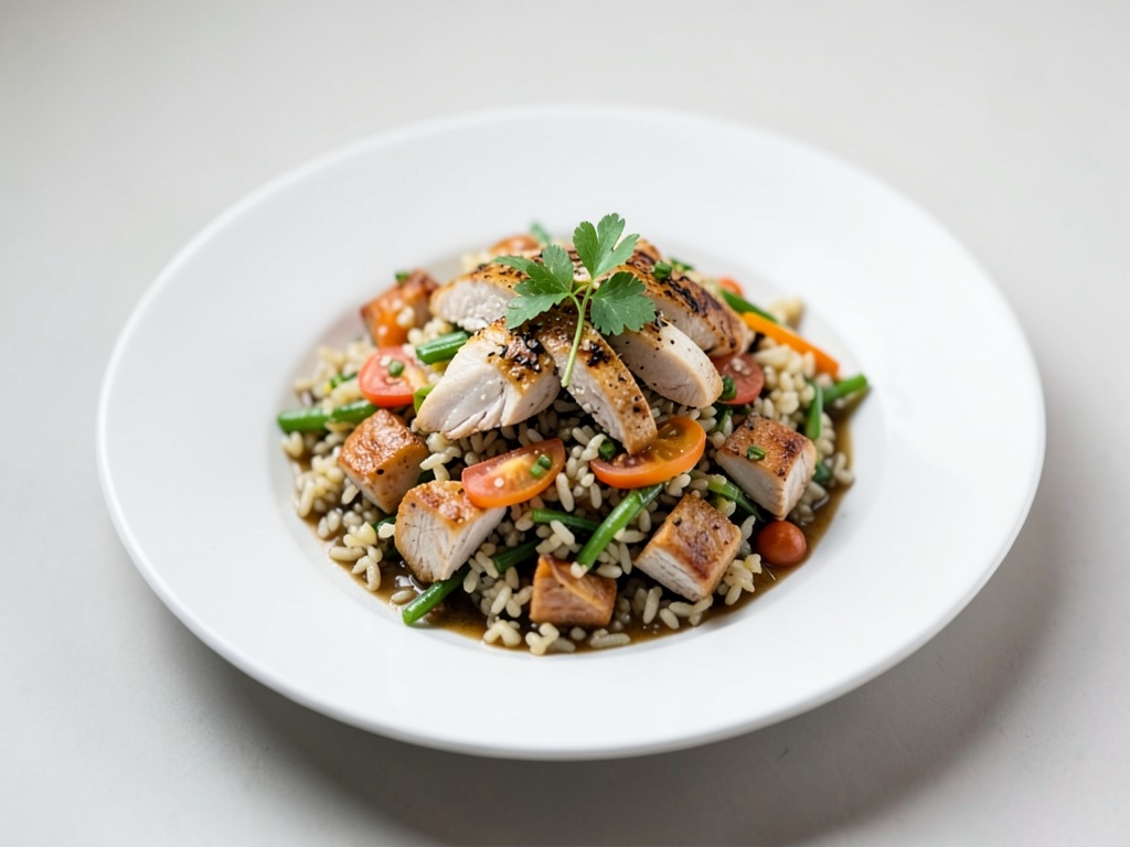 Asian-style Chicken and Orzo Salad