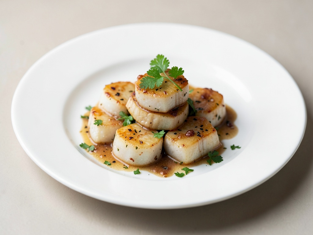 Sandwichs frais aux coquilles Saint-Jacques au gingembre