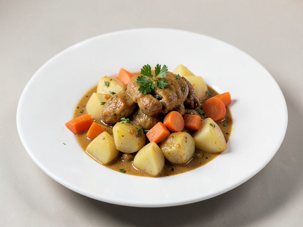 Curry di pollo con patate e carote