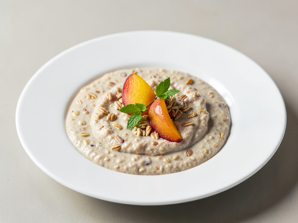 Porridge cremoso con albicocche dolci