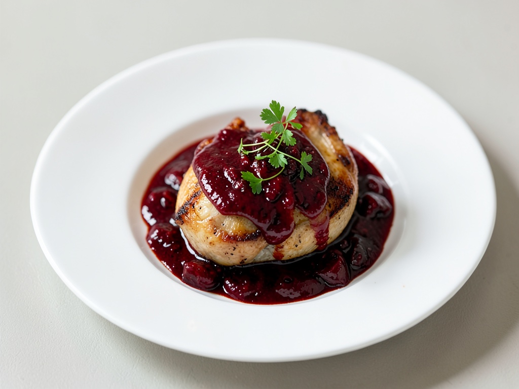 Pollo nel brocca di vino rosso