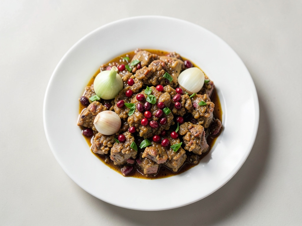 Tenero ragù di lepre con spicchi di mela e spätzle
