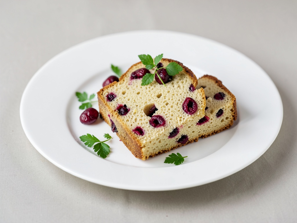 Pane soffice al lievito con mirtilli rossi