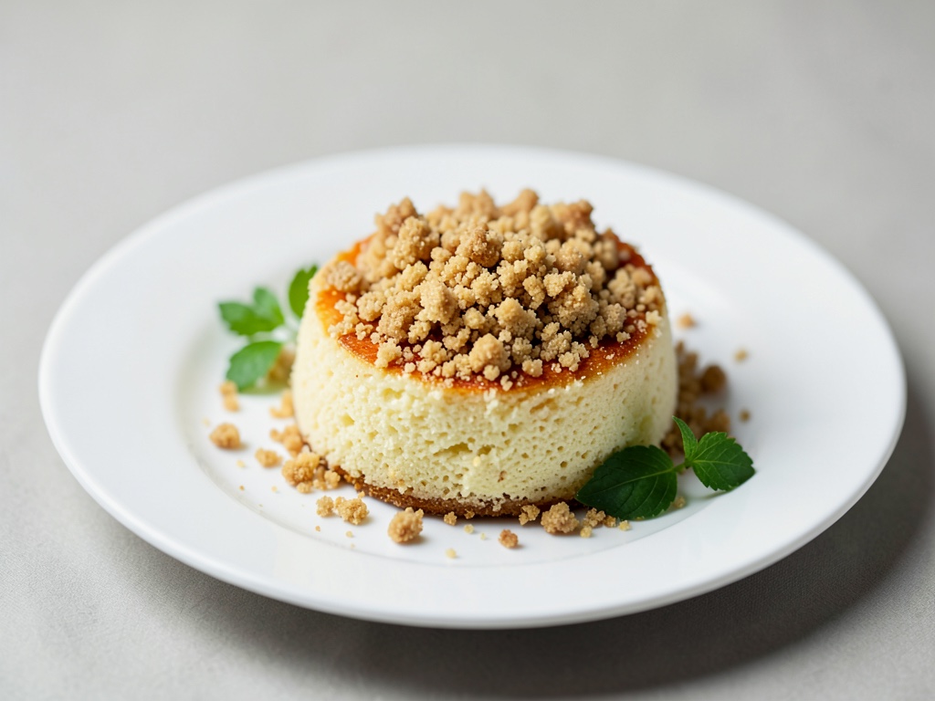 Torta soffice al lievito con briciole croccanti