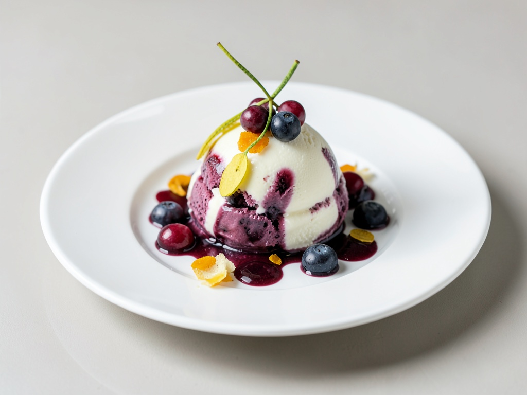 Fruchtiges Heidelbeer-Bananen-Eis mit Lucuma