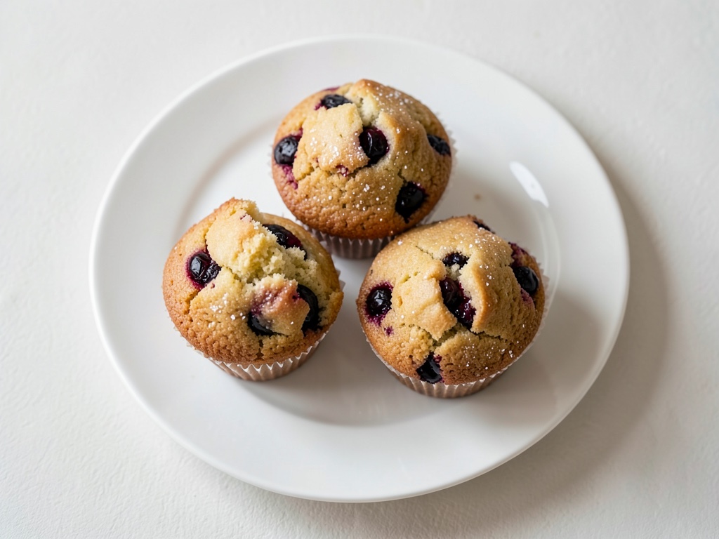 Muffin soffice ai mirtilli