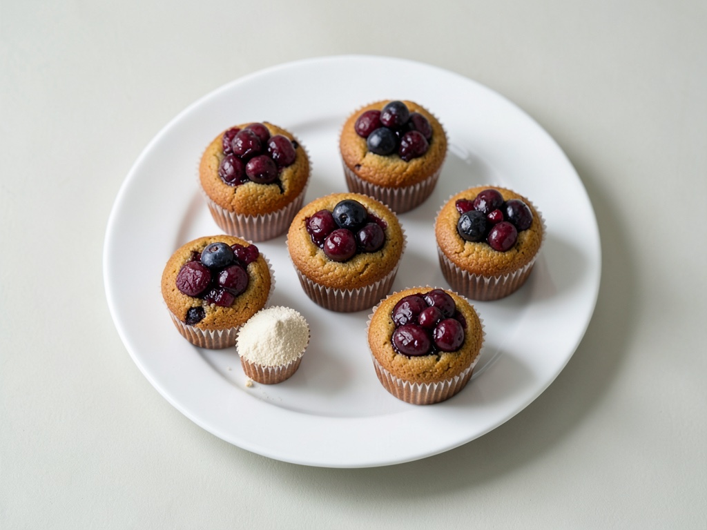 Muffin soffici ai mirtilli