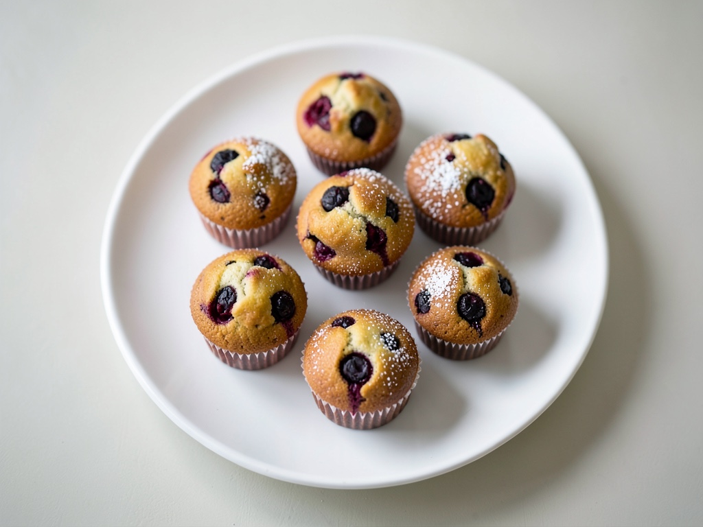 Muffin soffice ai mirtilli