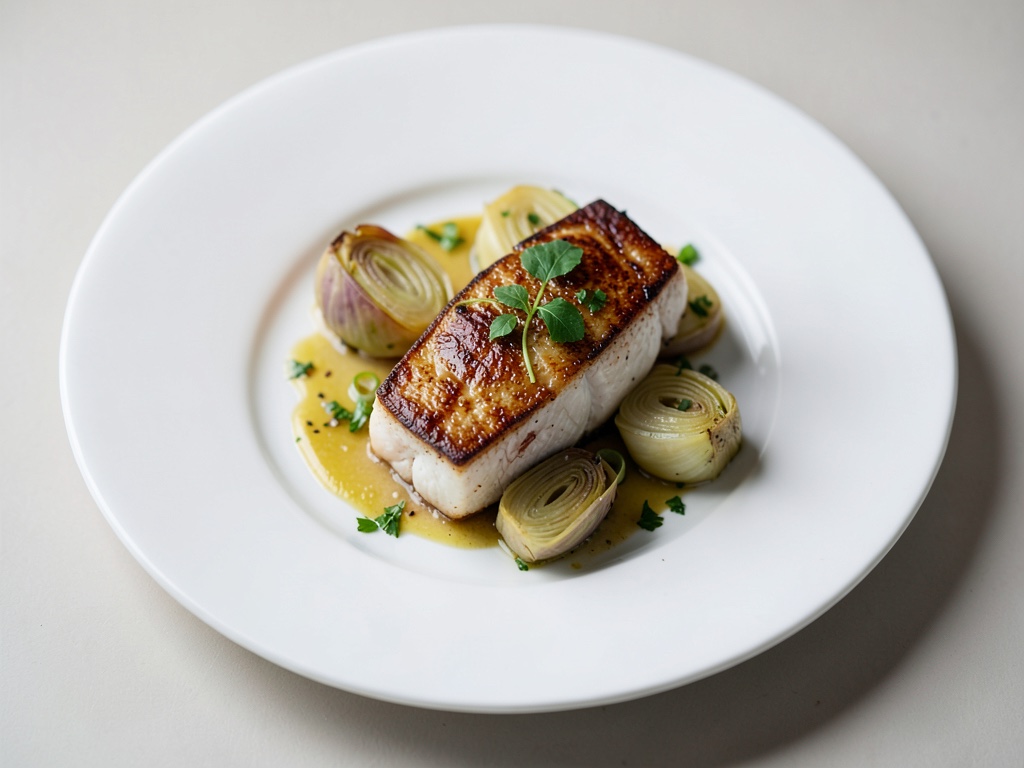 Turbot sauté aux artichauts