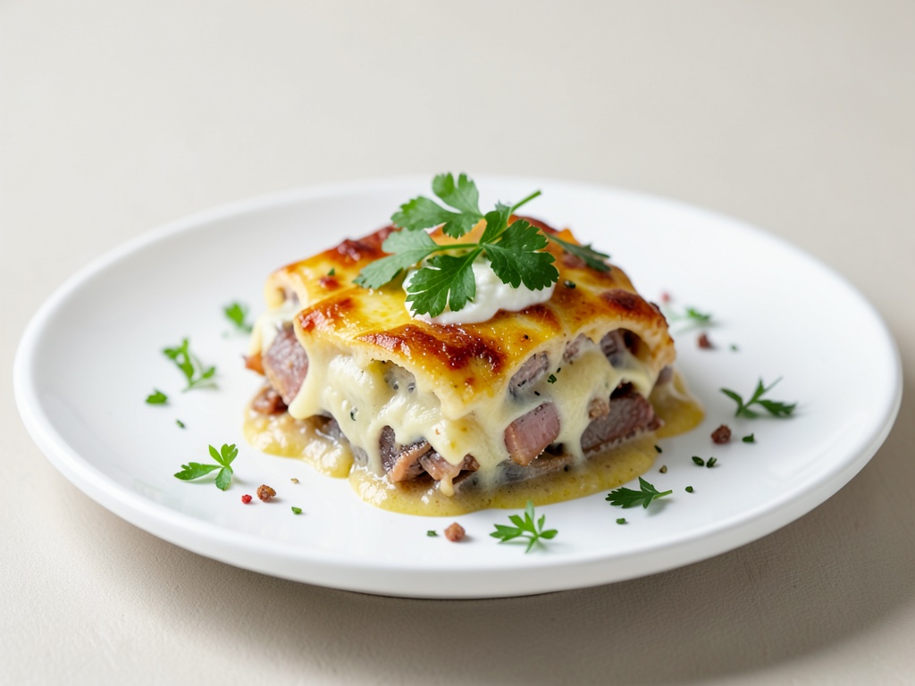 Gratin classico di aringa con formaggio e uova
