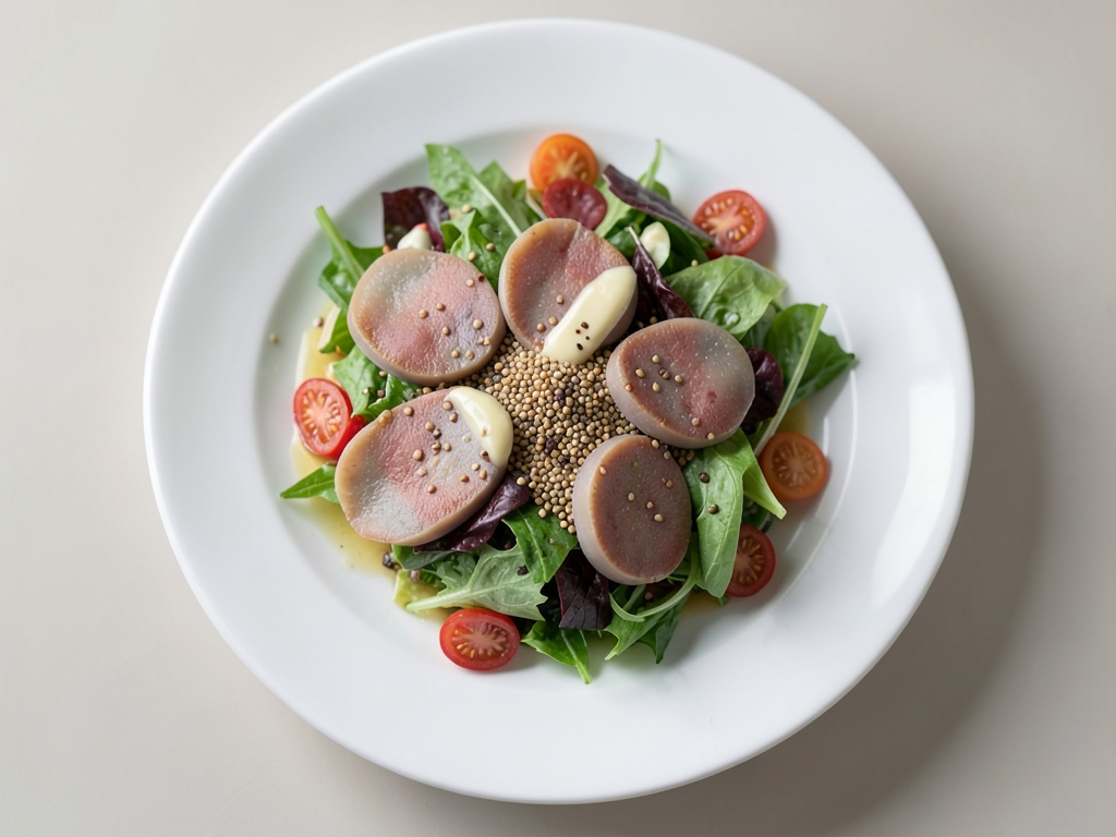 Salade de hareng croustillant dans des sachets en yufka