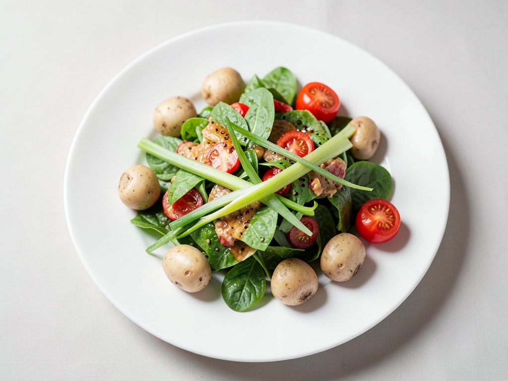 Insalata fresca di aringhe con patate