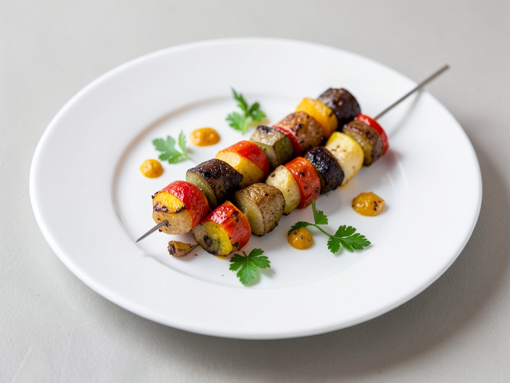 Herzhafte Obst-Gemüse-Spieße