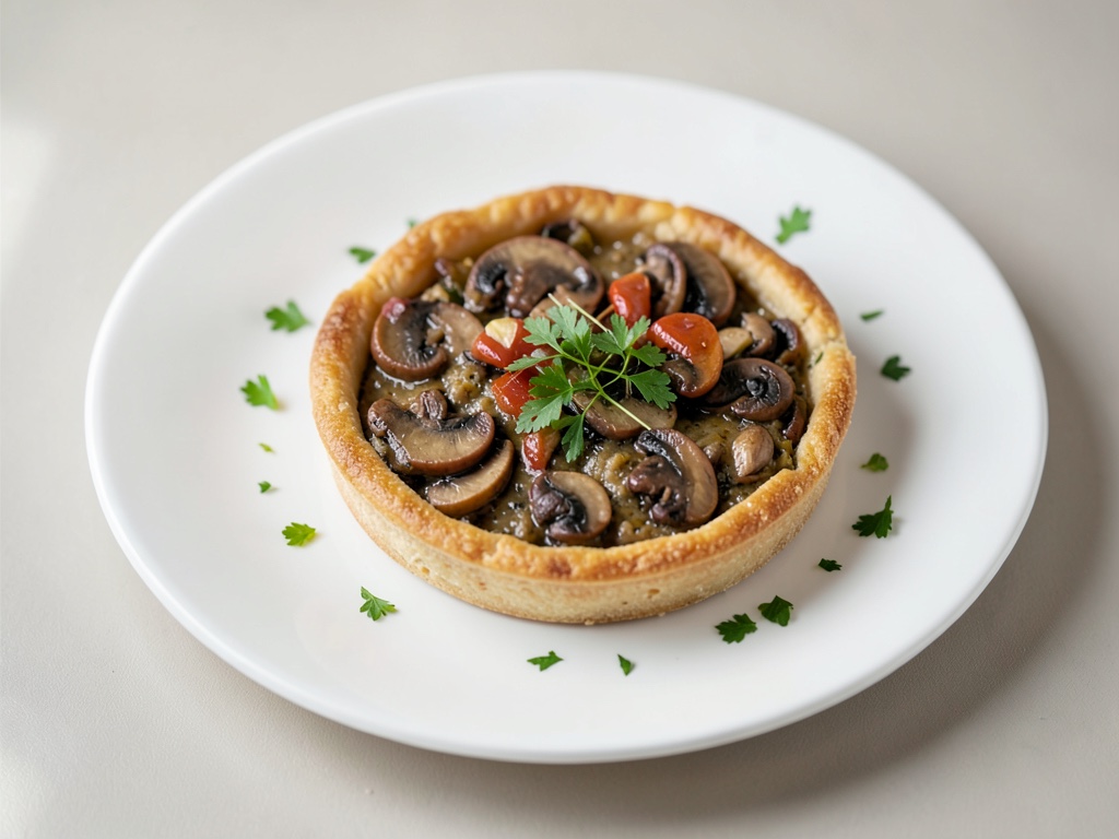 Torta salata ai funghi con pasta al quark