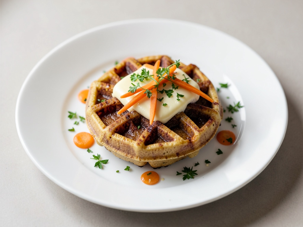Galletas saladas con queso, zanahorias y hierbas