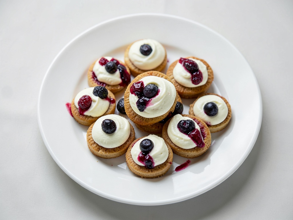 Waffle al cuore con panna e frutti di bosco