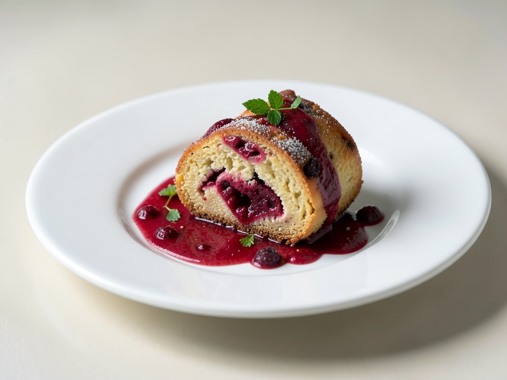 Rotolo di Pan di Spagna alle Lamponi