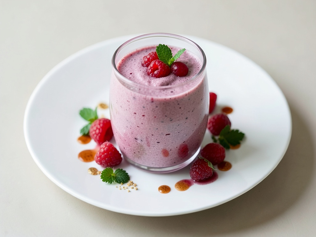 Frullato fresco ai lamponi e kefir