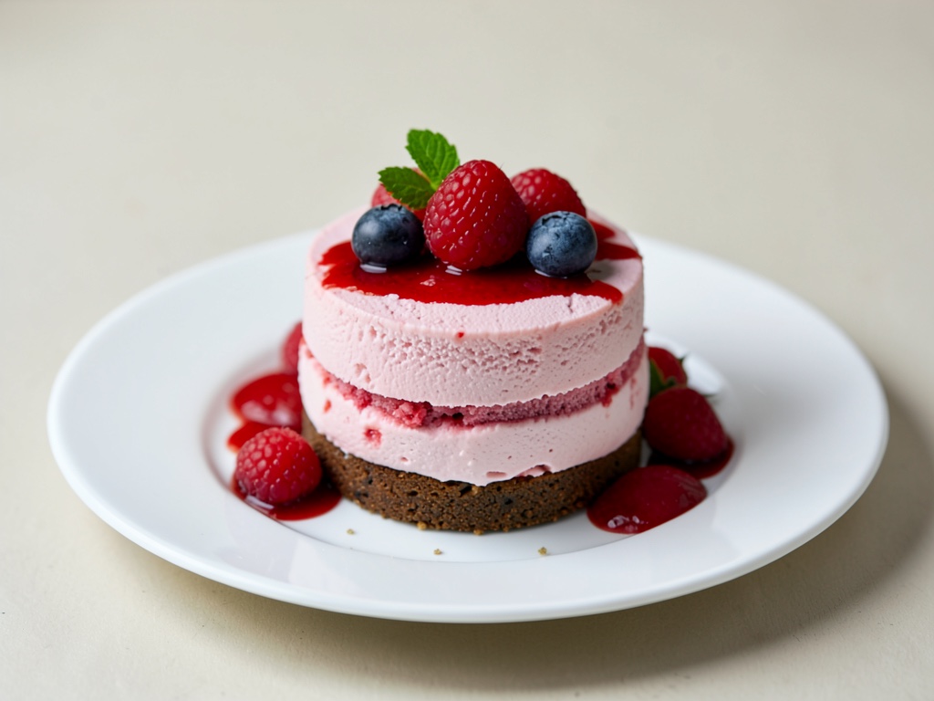 Torta gelato ai lamponi