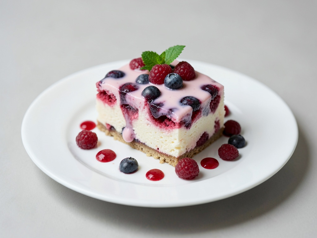 Torta fruttata ai lamponi e yogurt