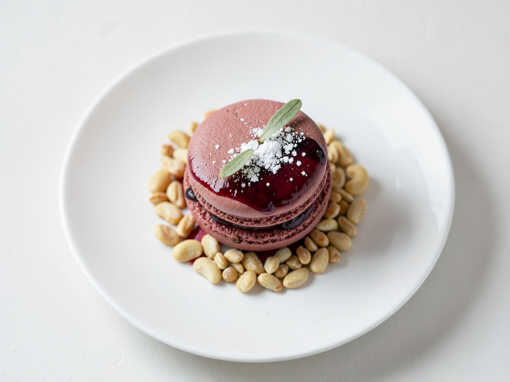 Macaron alle fragole croccanti
