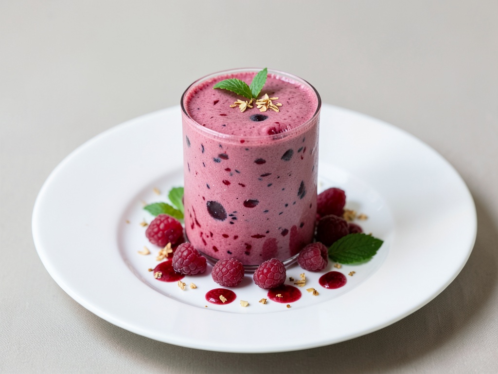 Drink fruttato ai lamponi e yogurt