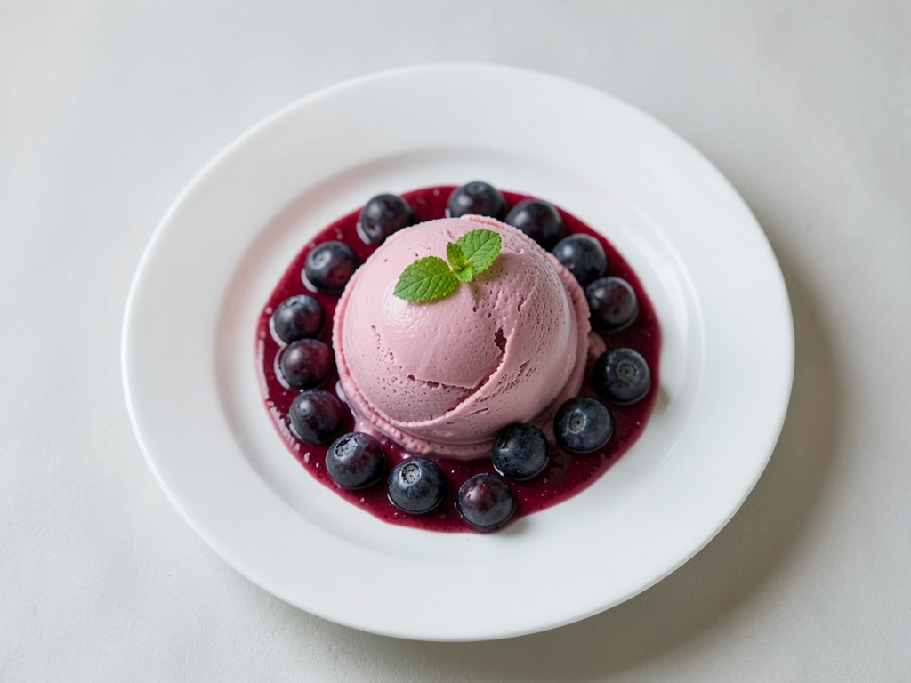 Fruchtiges Himbeer-Eis