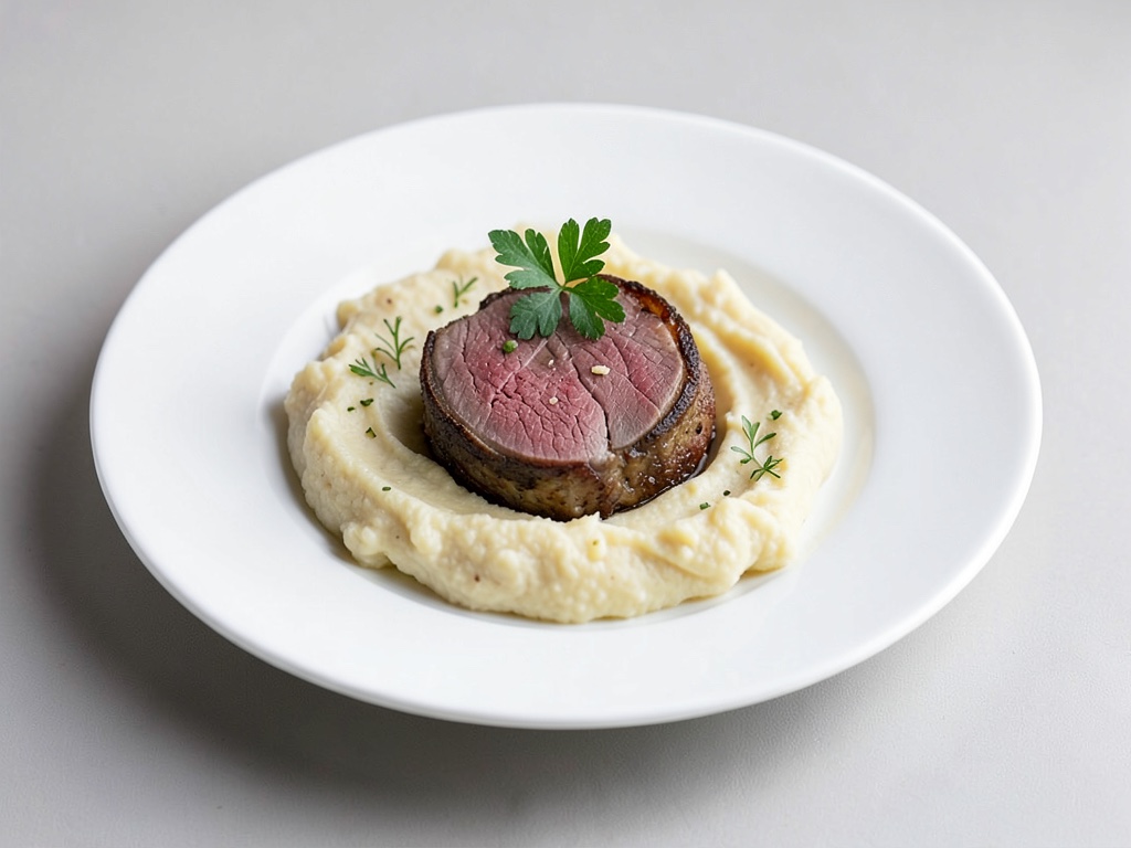Tender Hirschfilet mit cremiger Pastinaken-Creme