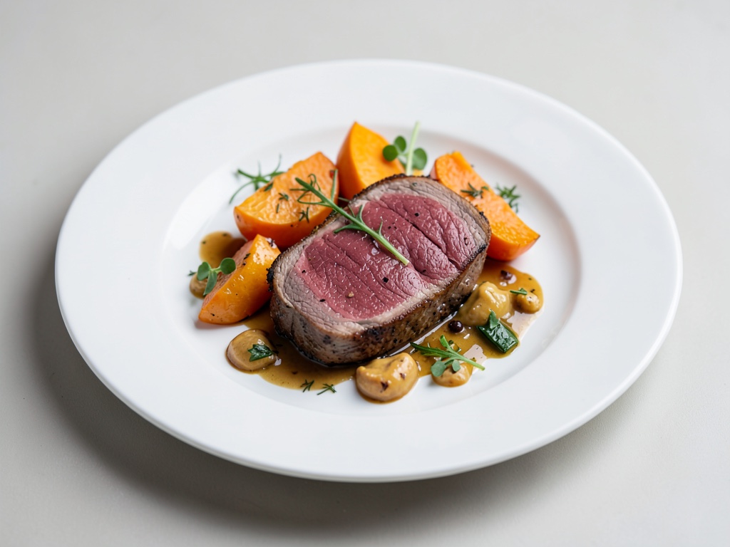 Filetto di cervo con zucca