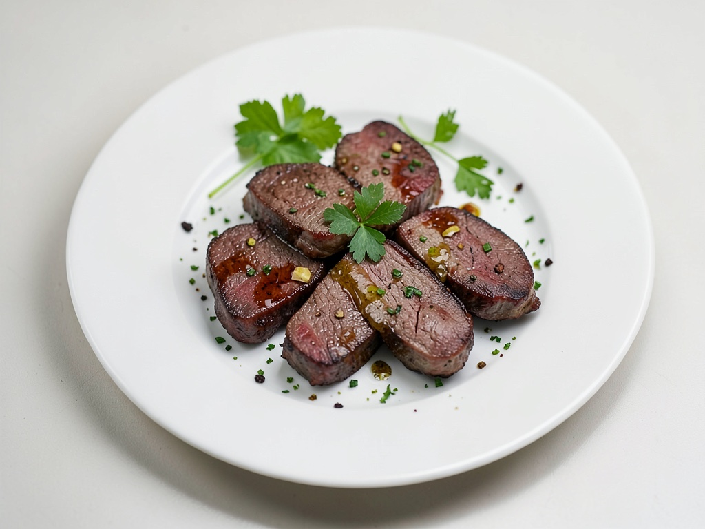 Médailles de cerf juteuses du grill