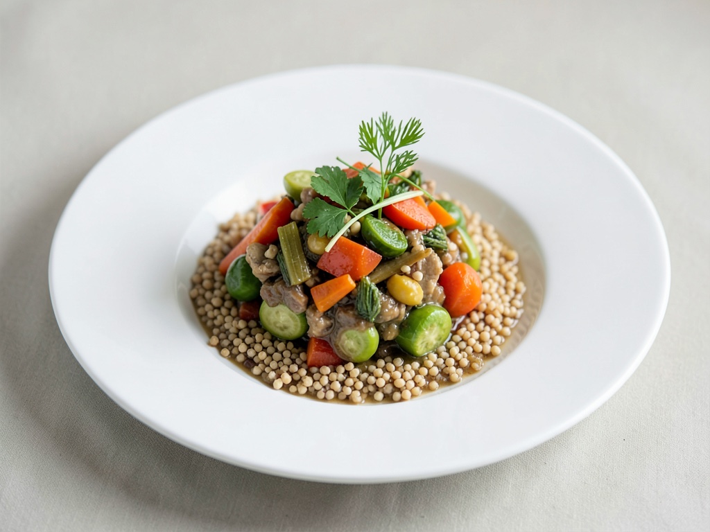 Stufato di verdure con miglio e finocchio