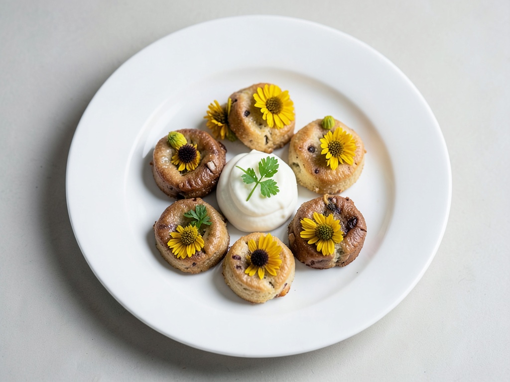 Tortitas crujientes de flor de saúco