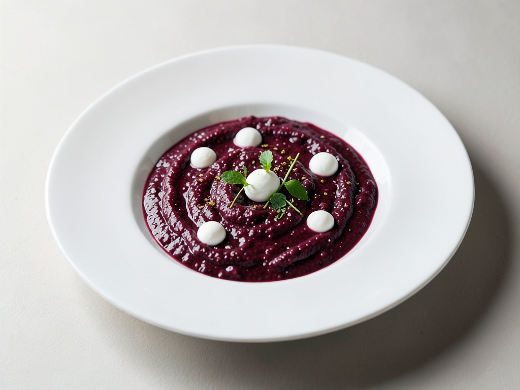 Zuppa croccante di sambuco con meringhe