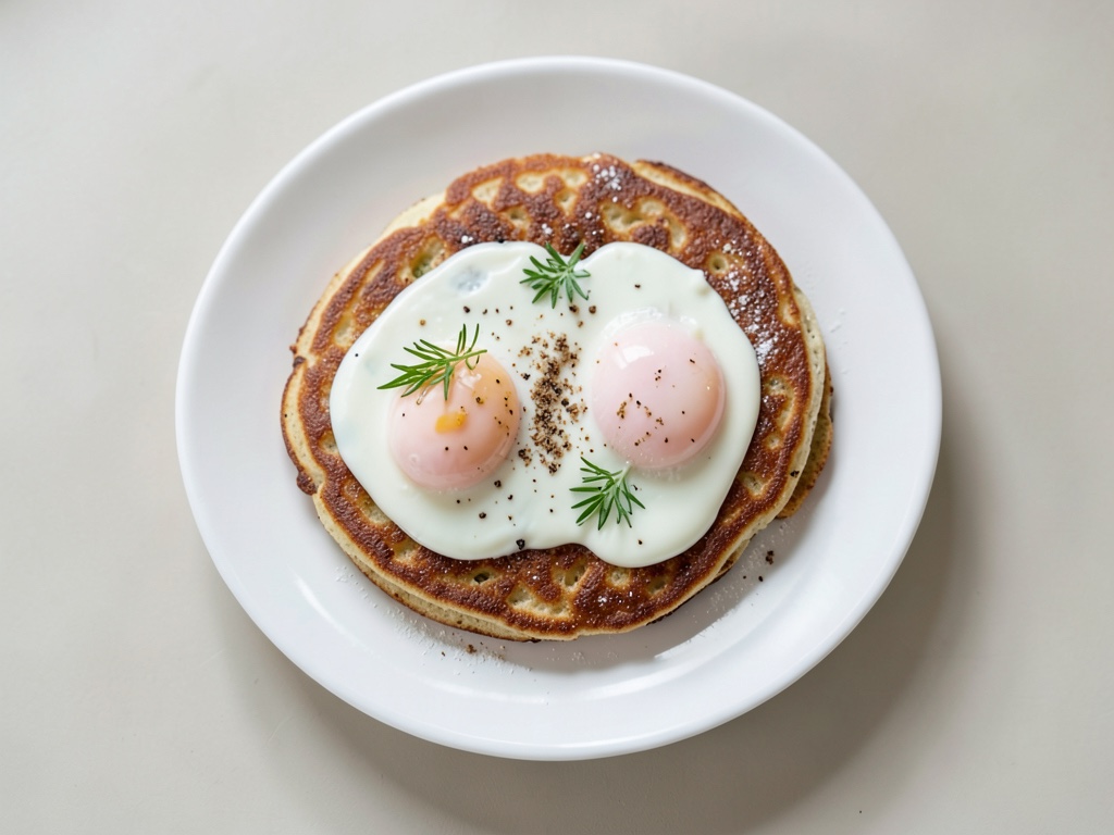Fluffige Pfannkuchen mit Holunderblüten