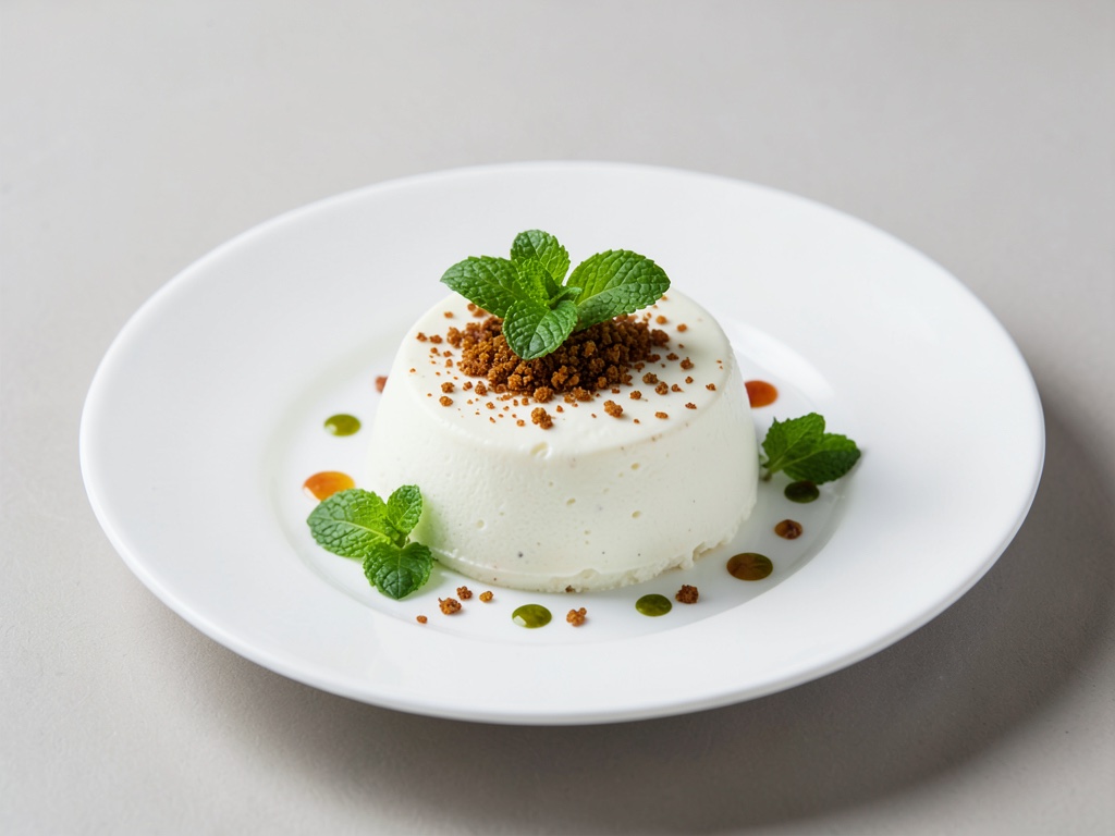 Sorbet fresco ai fiori di sambuco con menta
