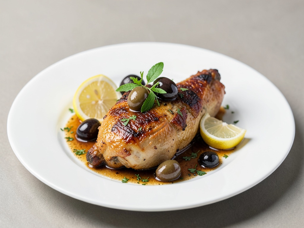 Pollo marocchino con olive e limone