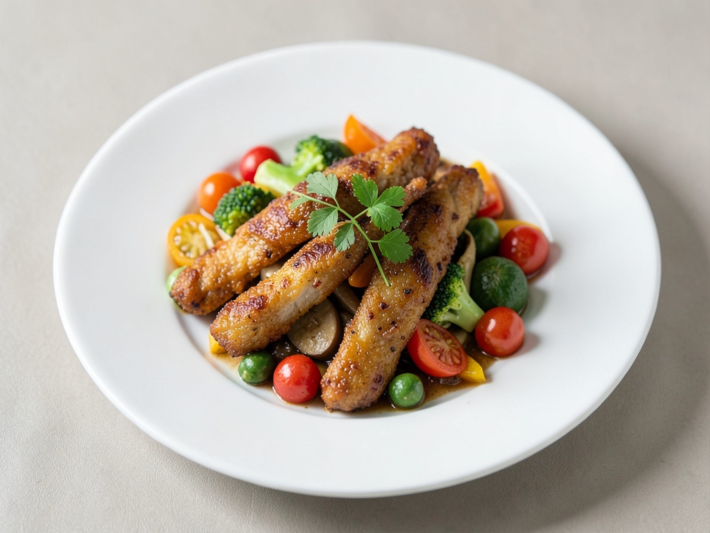 Straccetti di pollo con verdure miste