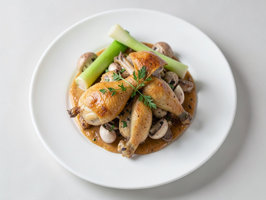 Fricassé di pollo croccante in crosta di pasta sfoglia