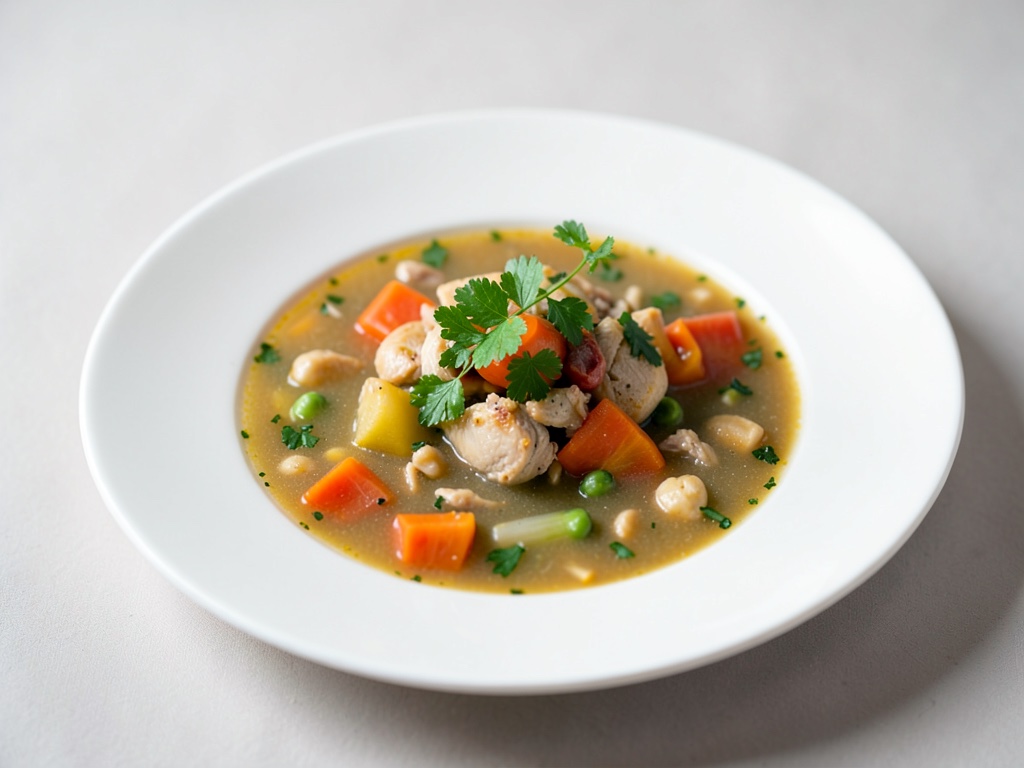Zuppa di pollo della nonna con verdure