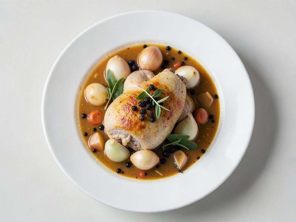Brodo di pollo classico con riso e verdure