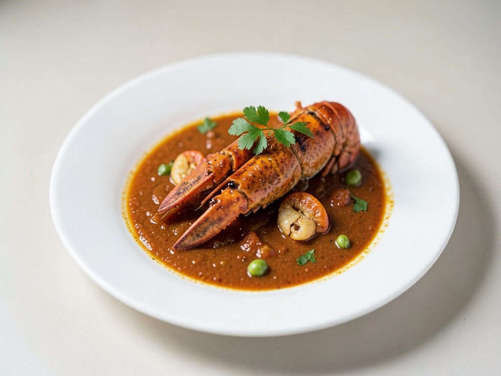 Aragosta in salsa al curry piccante