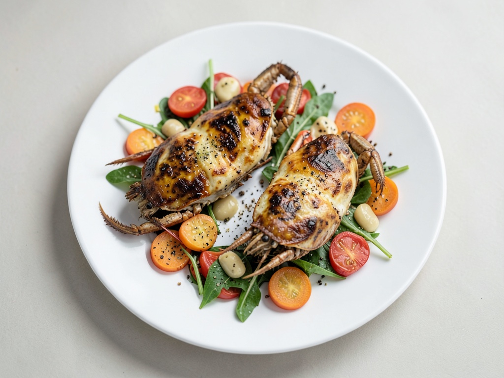 Aragosta con insalata di papaya